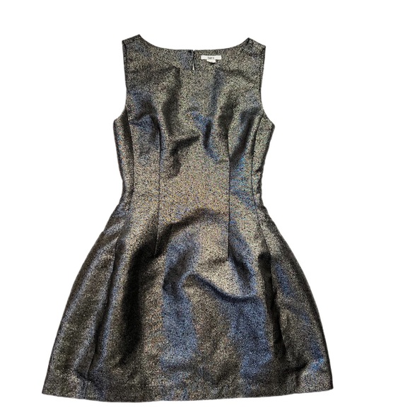 Bar III Metallic Fit and Flare Keyhole Back Mini Dress S - Picture 4 of 7